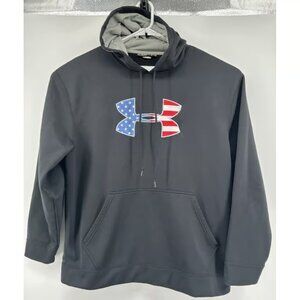 Under Armour Loose Hooded Sweatshirt Patriotic Logo Men's Size XL